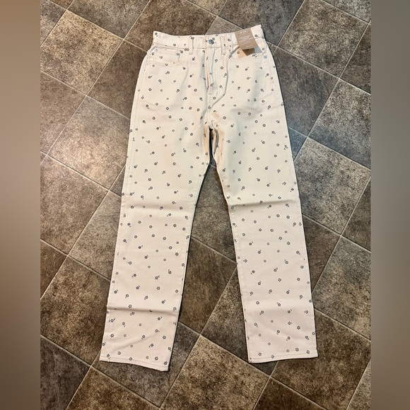 MADEWELL The '90s Straight Jean in Daisy Drizzle NWT - Picture 5 of 10